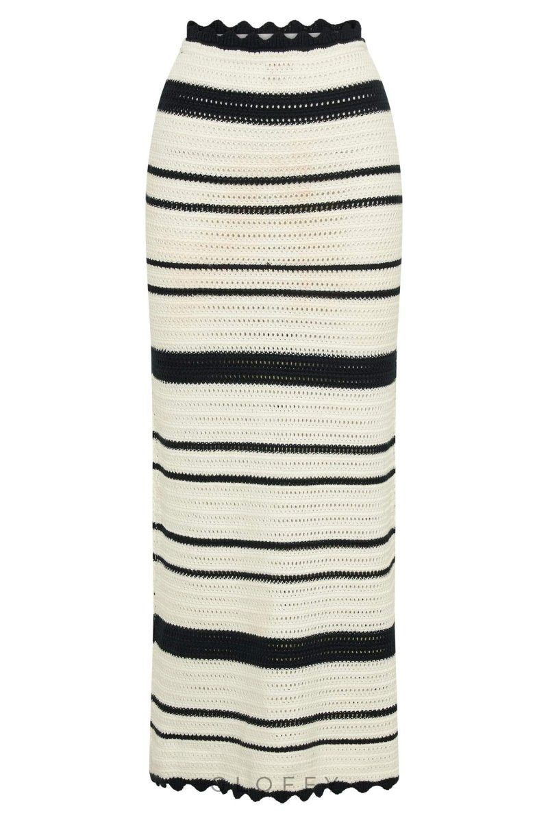 Sandra Tığ İşi Çizgili Set